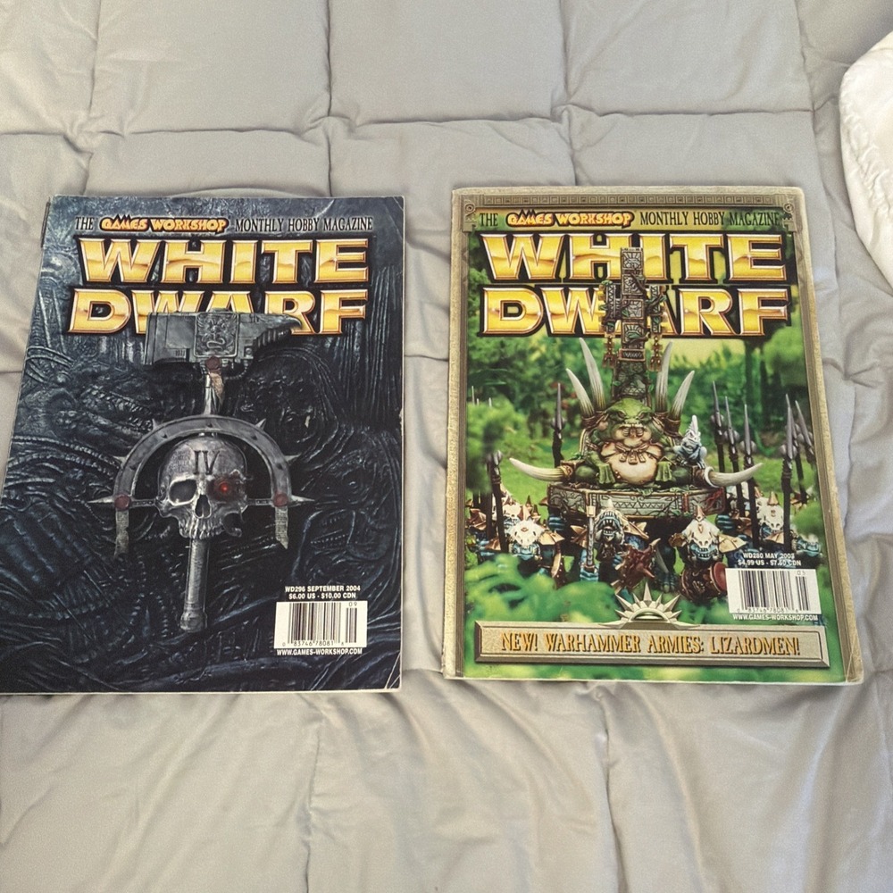 White Dwarf Magazine 296 And 280. Cult Of Ulric And Fluff On Eye If Terror